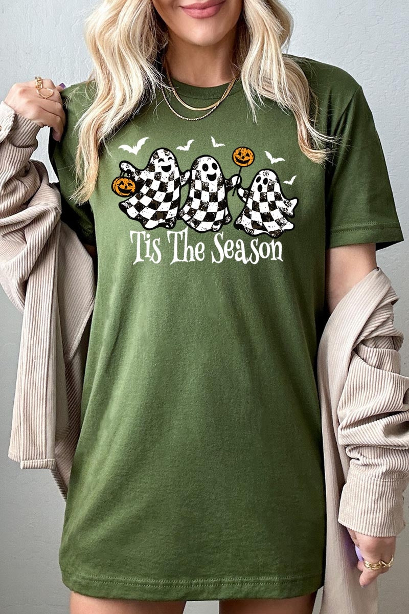 US3001-E3124 Retro Ghosts Graphic Tee $12.5