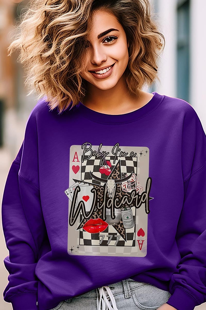 UL180-E3099 Retro Wildcard Graphic Sweatshirt $20