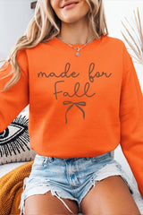 UL180P-E3151 Made For Fall Graphic Plus Sweatshirt $25