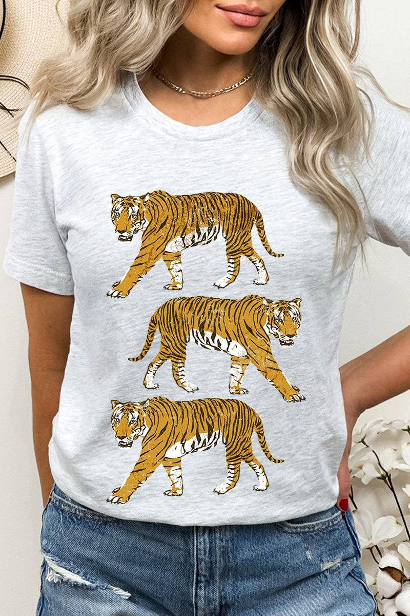 US3001P-E3104 Retro Tigers Graphic Plus Tee $16