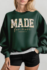 UL180-E3068 Made for More Faith Graphic Sweatshirt $20