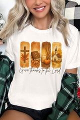US3001P-E3169 Give Thanks To The Lord Graphic Plus Tee $16