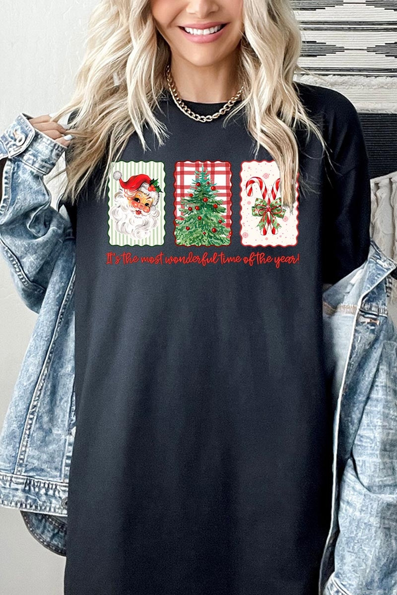 5000-E3201 Most Wonderful Time Graphic Heavy Cotton Tee $9