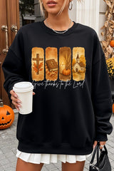 UL180-E3169 Give Thanks To The Lord Graphic Sweatshirt $20