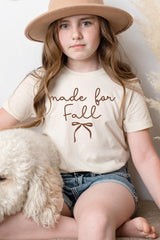US3001Y-E3151Z Made For Fall Kids Graphic Tee $11