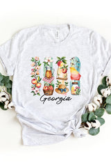 US3001-E3061GA Georgia State Brushstroke Graphic Tee $12.5
