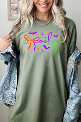 5000P-E3109 Spooky Halloween Graphic Plus Heavy Cotton Tee $12.75