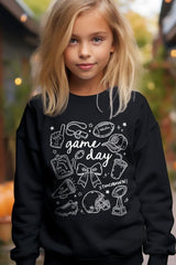 UL180B-E3081Z Football Doodles Kids Graphic Sweatshirt $20