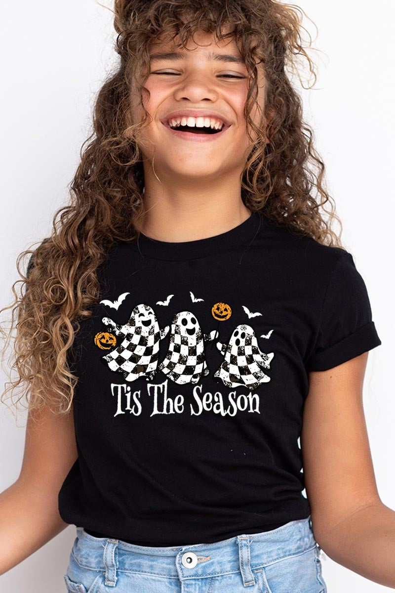 US3001Y-E3124Z Retro Ghosts Kids Graphic Tee $11