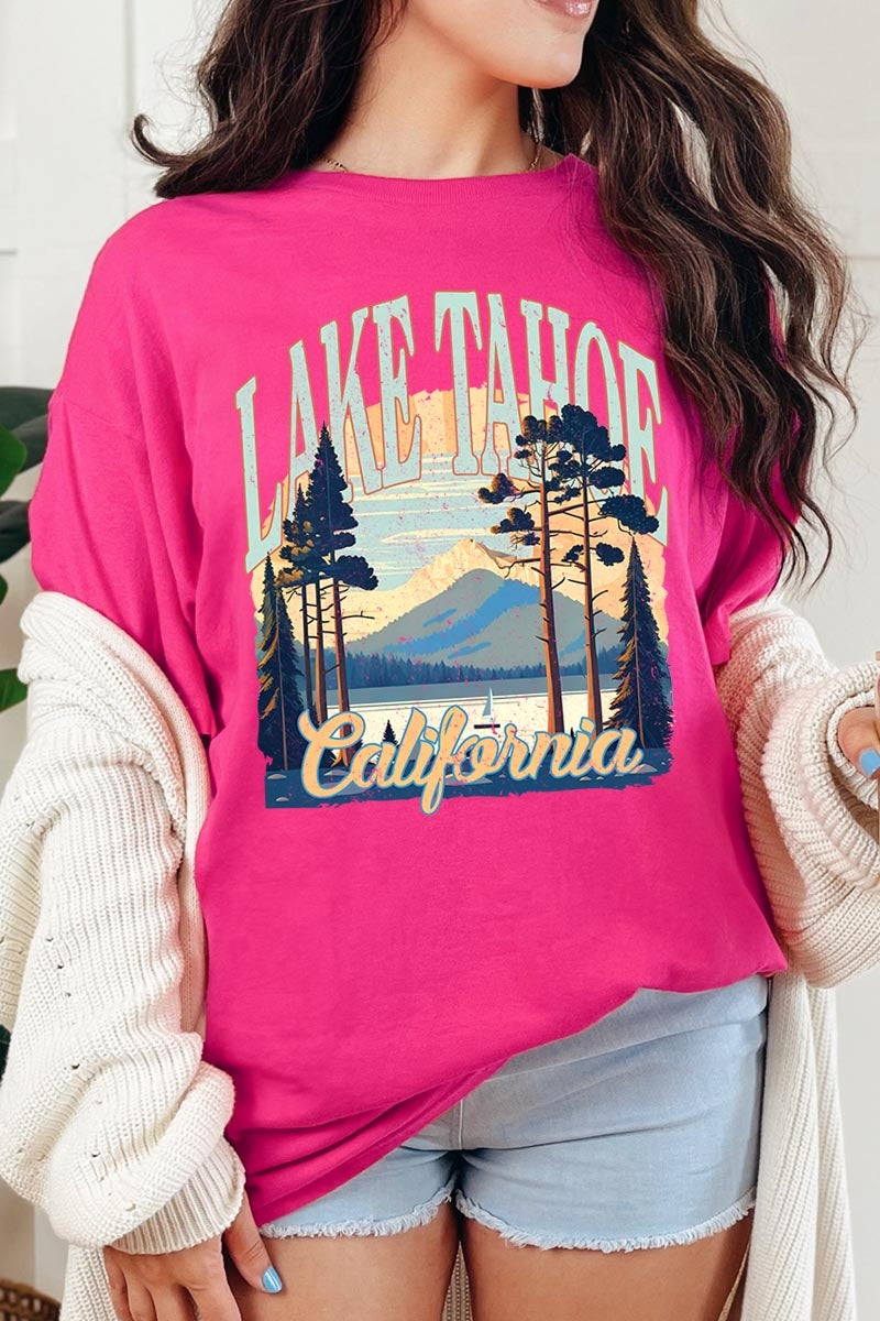5000P-E3059 Lake Tahoe Graphic Plus Heavy Cotton Tee $12.75