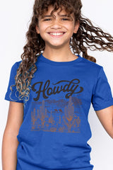 US3001Y-E3095Z Howdy Desert Western Kids Graphic Tee $11