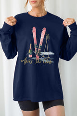 UL240-E3187 Apres Ski Club Graphic Long Sleeve Tee $13.75