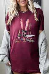 US3001-E3187 Apres Ski Club Graphic Tee $12.5
