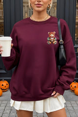 UL180-E3175 Christmas bear Graphic Sweatshirt $20