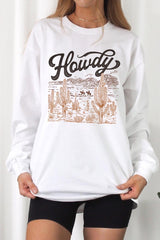 UL240P-E3095 Howdy Desert Western Graphic Plus Long Sleeve Tee $17