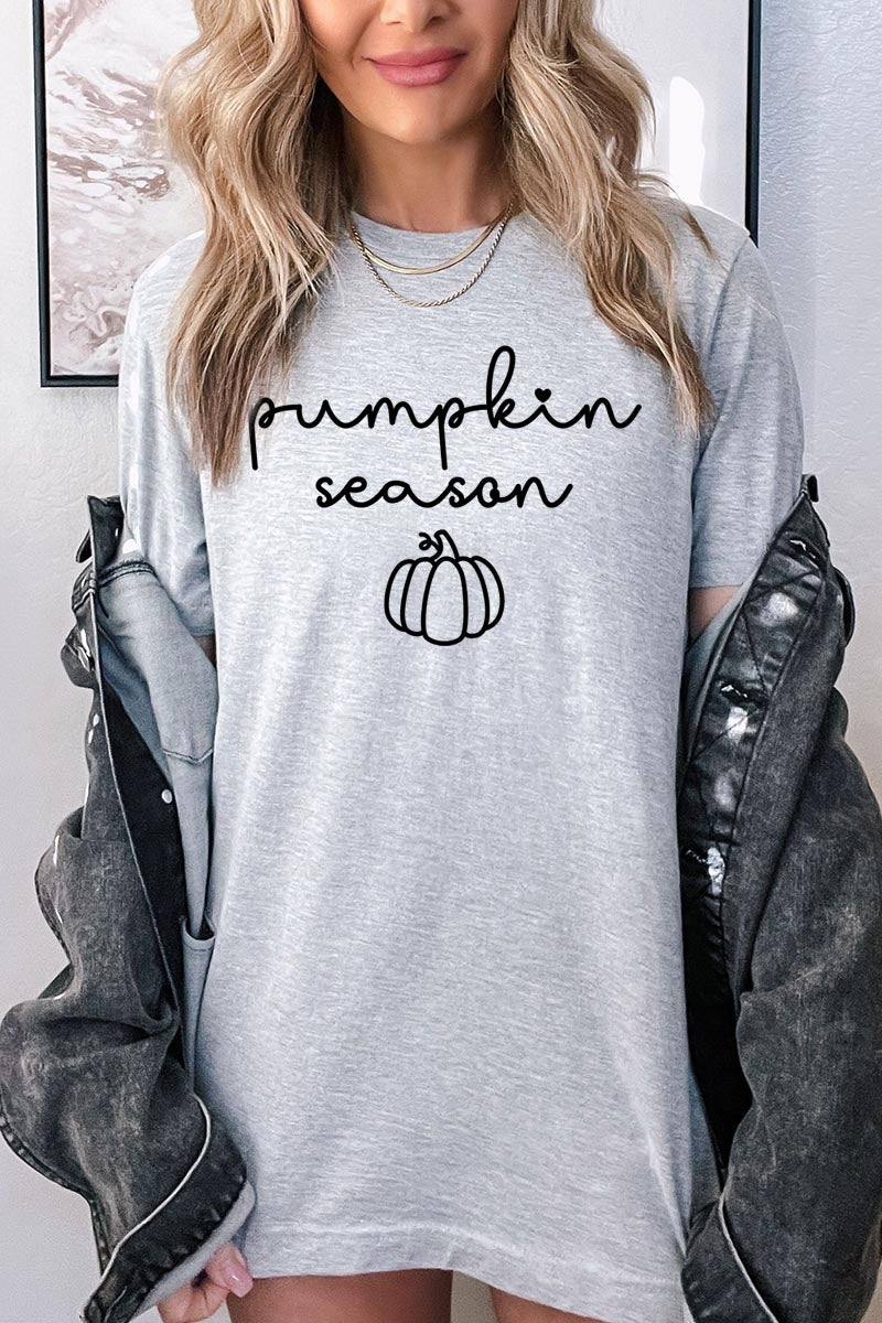 US3001P-E3152 Pumpkin Season Graphic Plus Tee $16