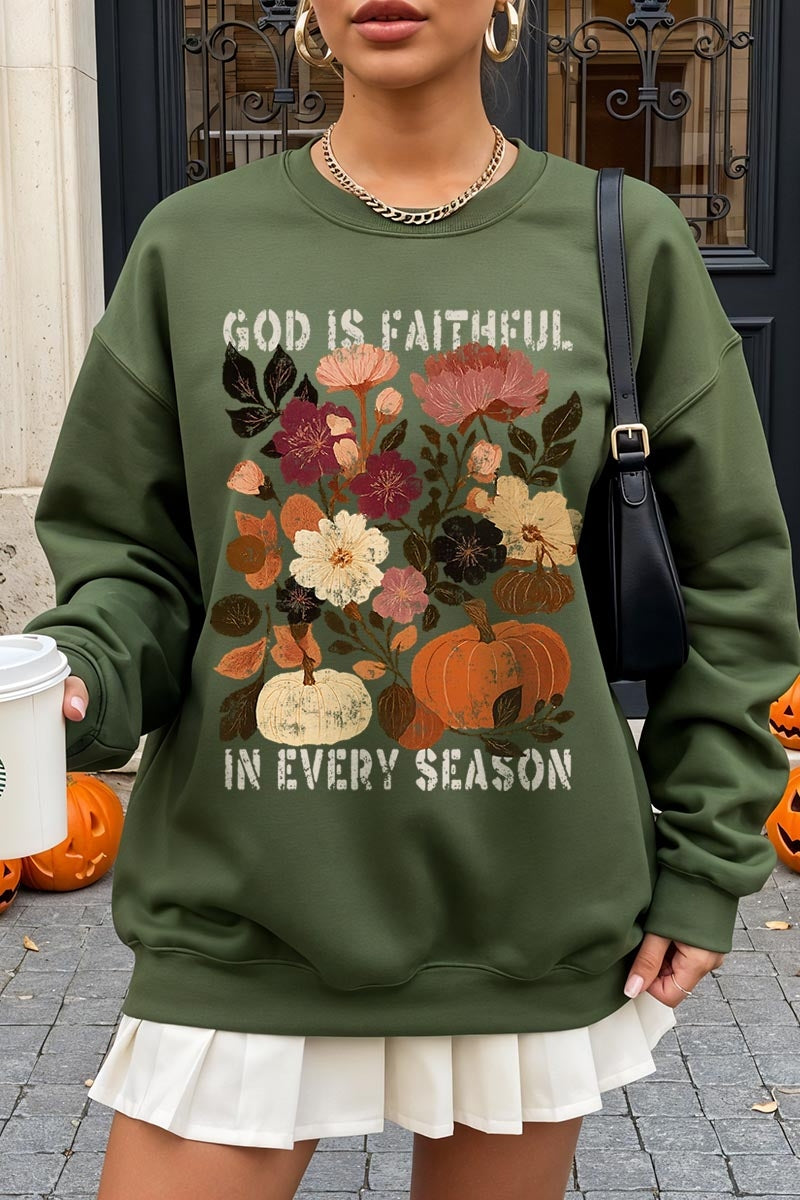 UL180-E3171 Faithful In Every Season Graphic Sweatshirt $20