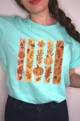 US3001-E3110 Brushstroke Boho Fall Graphic Tee $12.5