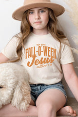 US3001Y-E3143Z Are You Fall O Ween Jesus Kids Graphic Tee $11