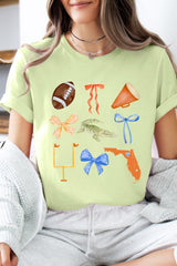 US3001-E3078 Florida Football Graphic Tee $12.5