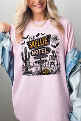 5000-E3108 Skellie Motel Halloween Graphic Heavy Cotton Tee $9