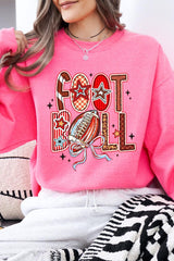 UL180P-E3053 Brushstroke Football Graphic Plus Sweatshirt $25
