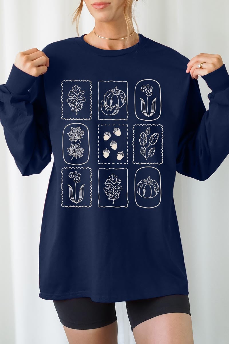 UL240-E3101 Autumn Graphic Long Sleeve Tee $13.75
