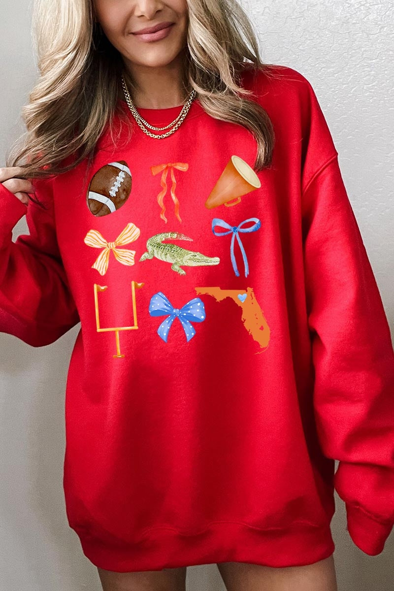 UL180P-E3078 Florida Football Graphic Plus Sweatshirt $25