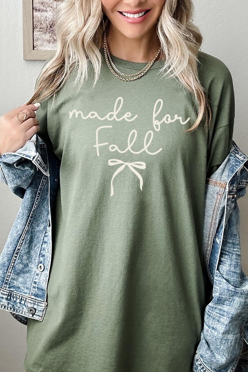 5000P-E3151 Made For Fall Graphic Plus Heavy Cotton Tee $12.75