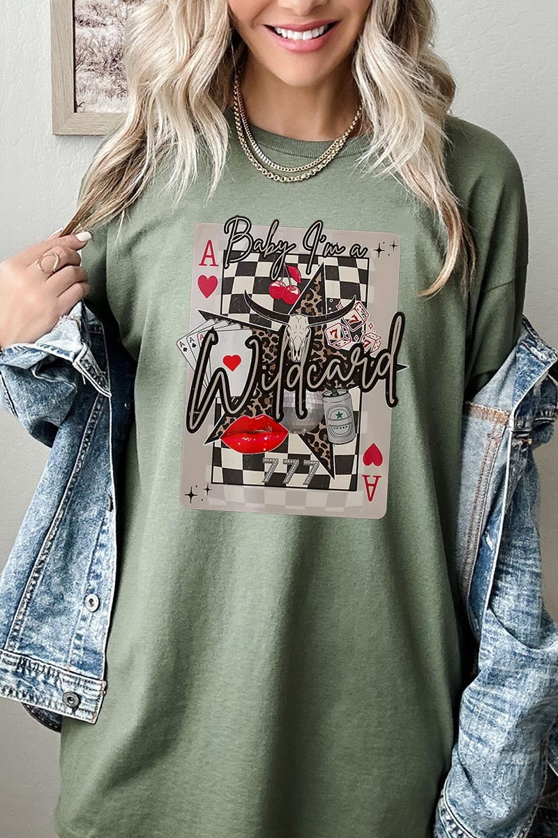 5000-E3099 Retro Wildcard Graphic Heavy Cotton Tee $9