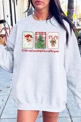 UL180-E3201 Most Wonderful Time Graphic Sweatshirt $20