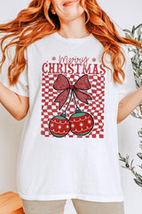 5000-E3196 Cherry Ornament Christmas Graphic Heavy Cotton Tee $9