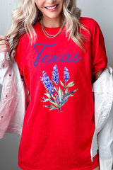 5000-E3060 Texas Bluebonnet Graphic Heavy Cotton Tee $9
