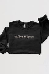 UL180-E3209 Coffee & Jesus Graphic Sweatshirt $20