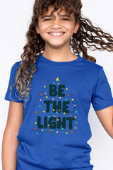 US3001Y-E3202Z Be the Light Christmas Kids Graphic Tee $11