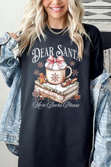 5000-E3205 Dear Santa Books Graphic Heavy Cotton Tee $9