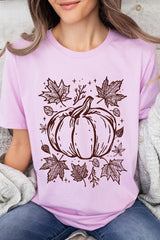 US3001P-E3162 Fall Pumpkin Graphic Plus Tee $16
