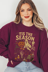 UL180-E3125 Tis The Season Halloween Graphic Sweatshirt $20