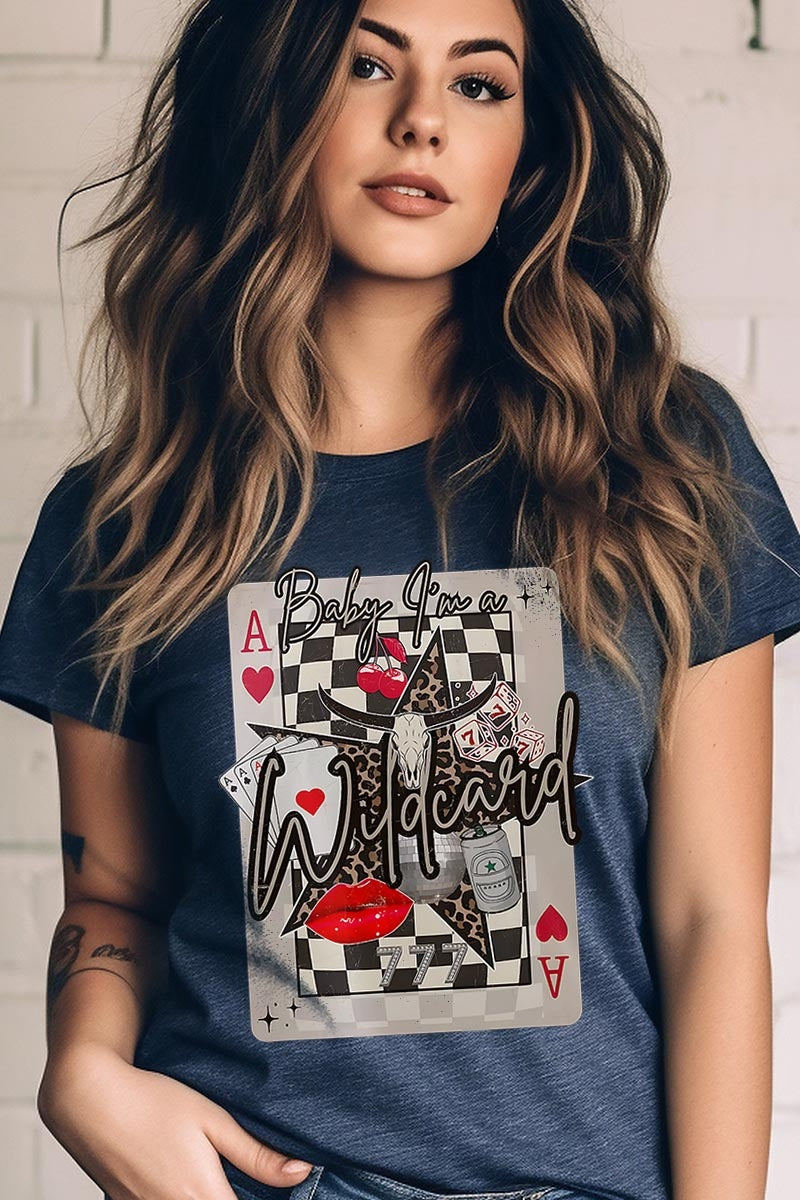 US3001P-E3099 Retro Wildcard Graphic Plus Tee $16