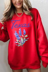 UL180P-E3060 Texas Bluebonnet Graphic Plus Sweatshirt $25