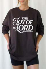 UL240P-E3179 Joy of the Lord Graphic Plus Long Sleeve Tee $17