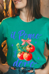 US3001-E3070 Il Pomodoro Tomato Art Graphic Tee $12.5