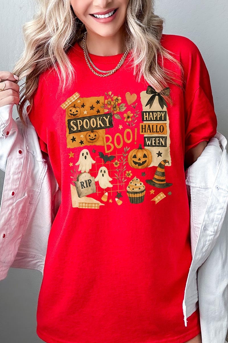 5000P-E3084 Halloween collage Graphic Plus Heavy Cotton Tee $12.75