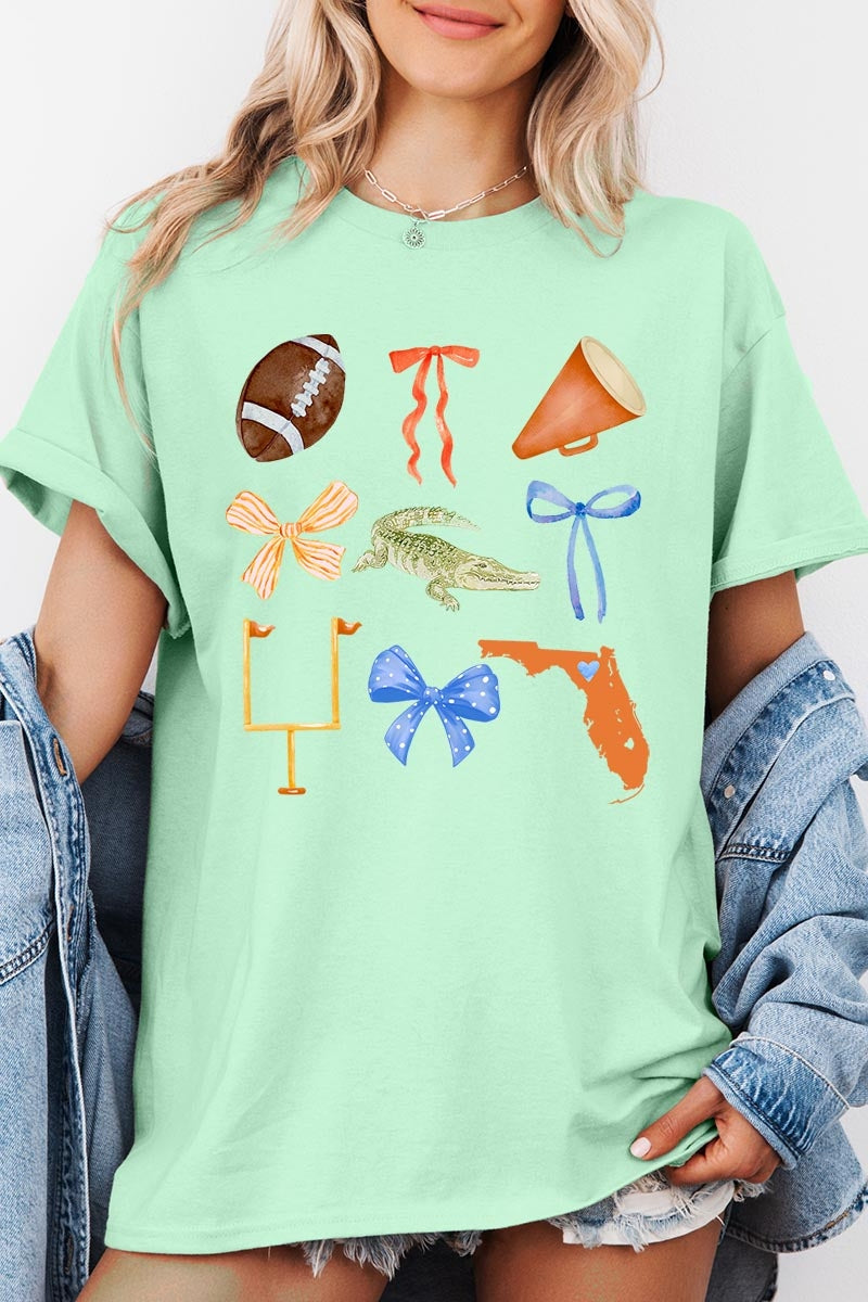 5000-E3078 Florida Football Graphic Heavy Cotton Tee $9