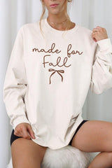UL240-E3151 Made For Fall Graphic Long Sleeve Tee $13.75