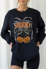 UL240-E3085 Pumpkin Cherries Graphic Long Sleeve Tee $13.75