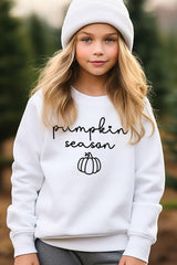 UL180B-E3152Z Pumpkin Season Kids Graphic Sweatshirt $20