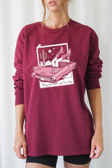 UL240-E3098 Play Something Country Graphic Long Sleeve Tee $13.75