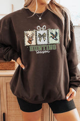 UL180-E3192 Deer & Duck Hunting Season Graphic Sweatshirt $20