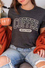 US3001P-E3207 Coffee Weather Graphic Plus Tee $16